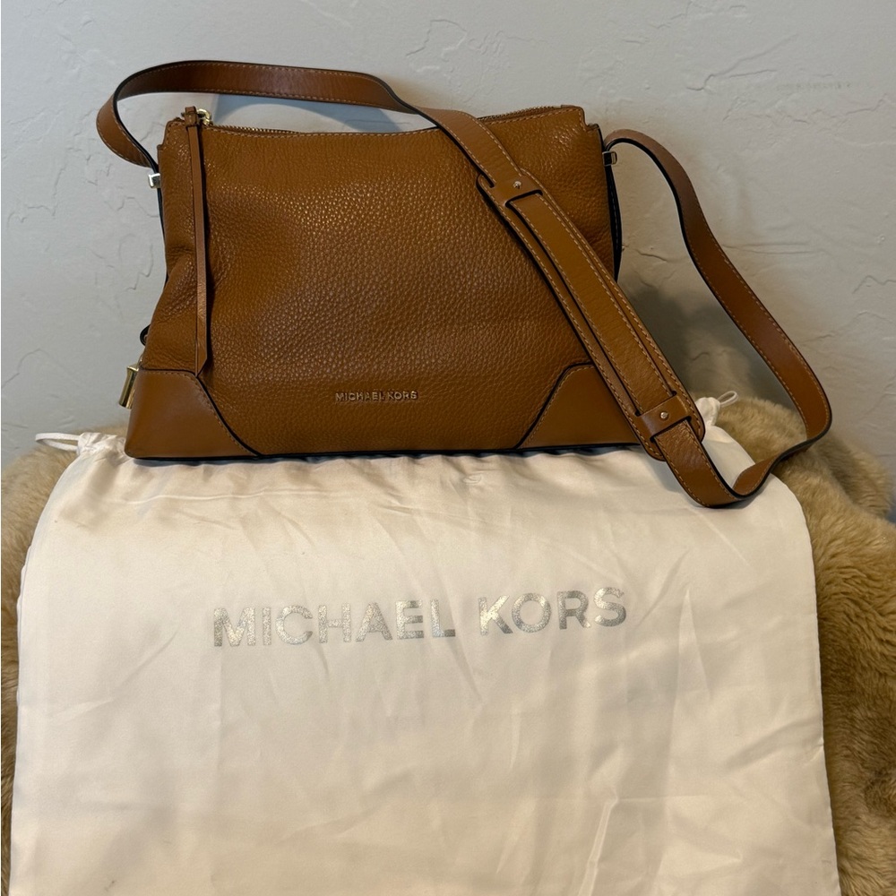 Michael Kors Tan Leather Shoulder Bag